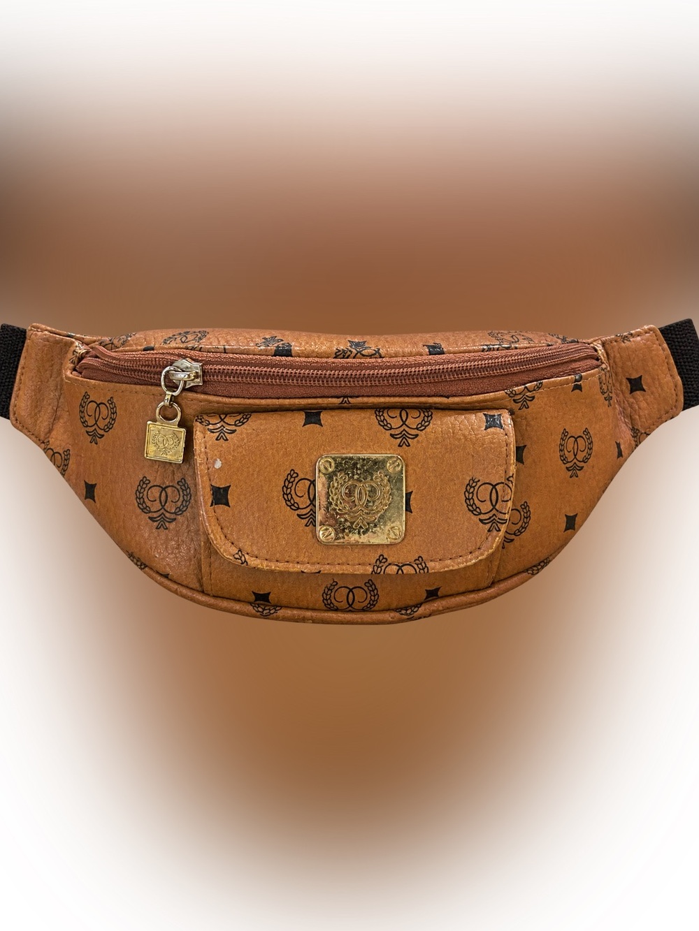 Tan Logo-Print fashion Women's fanny pack Bag